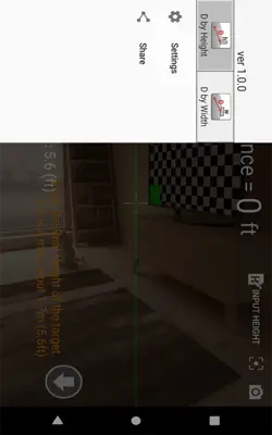 Distance rangefinder android App screenshot 2
